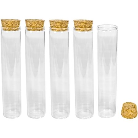 /EA/25 ml tom glassflaske med kork dekorativ flaske til jul