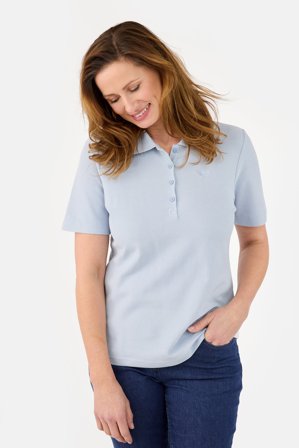 BRANDTEX - Kortærmet Polo T-shirt - Lyseblå - Klassisk Krave