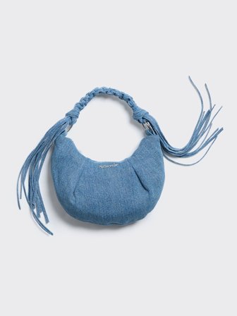 Holzweiler - Cocoon Micro Denim Bag - Mid Blue - Womens - One size
