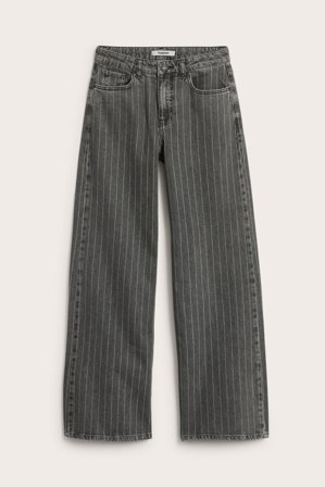 Kappahl | Wide jeans high waist | Mörkgrå