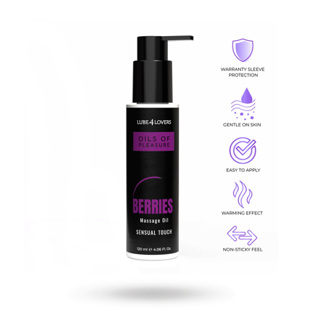 Oils of Pleasure – Berries Massage Oil 120 ml - Erotik Vuxen: Massasjeoljer