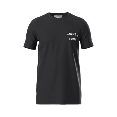 In Gold We Trust, T-Shirt Zwart, Heren, Maat:S