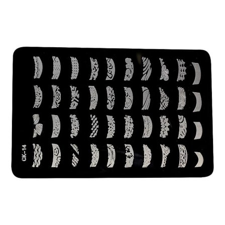 Leimalevy - Kynsikoristeet - CK14 - Suorakulmio