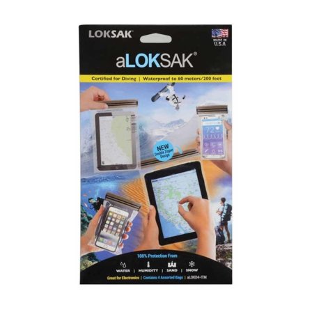 Loksak aLOKSAK IT Set Vattentäta påsar 4-p electronics storage Blue OneSize