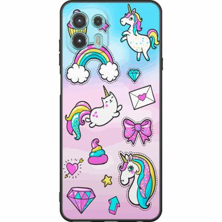 Motorola Edge 20 Lite Svart Skal Unicorn
