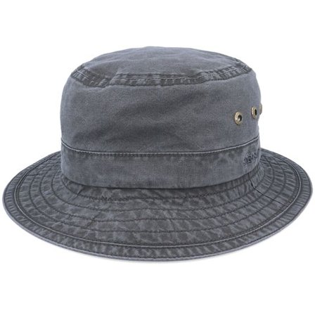 Stetson - Svart bucket Hatt - Delave Organic Cotton Vintage Black Bucket @ Hatstore
