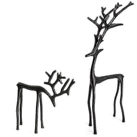 Bordsdekorationer Jul Svart Ren Accenter Elegant Svart Ren Dekor Kontorsbord Julprydnad[D] C