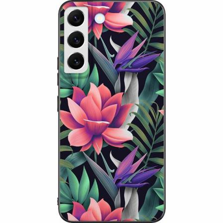 Samsung Galaxy S22+ 5g Svart Skal Blommor