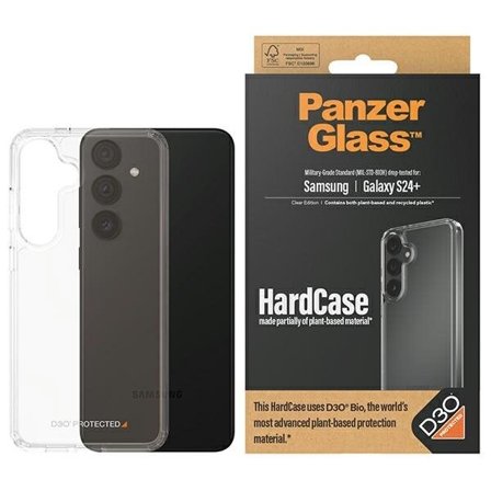 PanzerGlass Kova kotelo D3O Bio & Military Grade Samsung Galaxy S24+ - läpinäkyvä