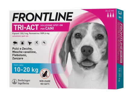 Frontline Tri-Act Soluzione Spot On Cani 10-20Kg 3x2ml
