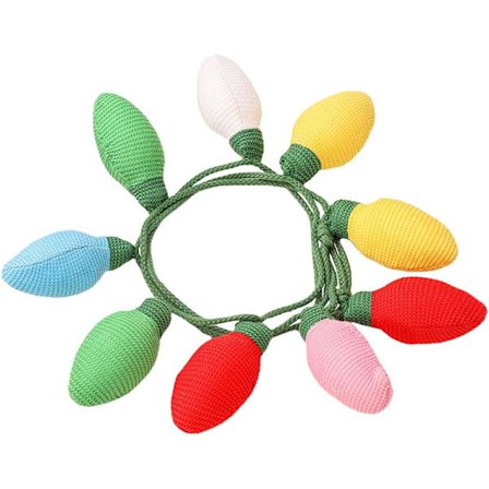 1 stk filtballongirlang, bedårende jule-DIY, strikket hengende dekorasjon, dekorativ jule utendørsfest-anheng