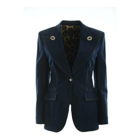 Dolce & Gabbana, Blazers Blauw, Dames, Maat:L