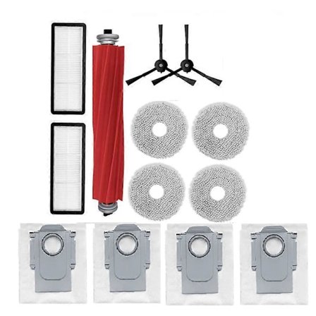 13 stk. til Roborock Qrevo Plus støvsuger tilbehør hovedsidebørste moppefilter støvposer [HK]