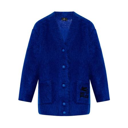 Etro Vest with logo , Blauw , Dames , Maat: XS Vesten