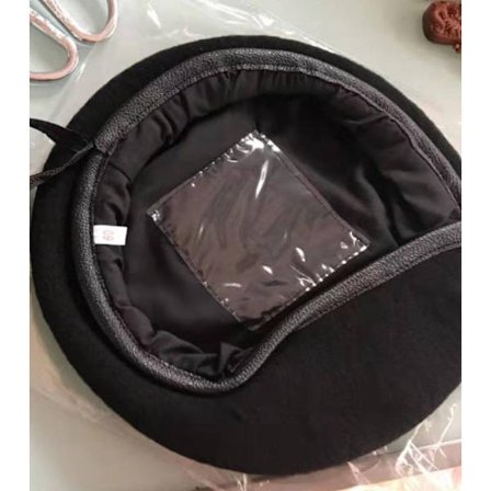 Herre basker stor åttekantet hatt fransk kunstner hatt filt malerhatt soldat lue pluss størrelse marineblå hatt 56-58cm