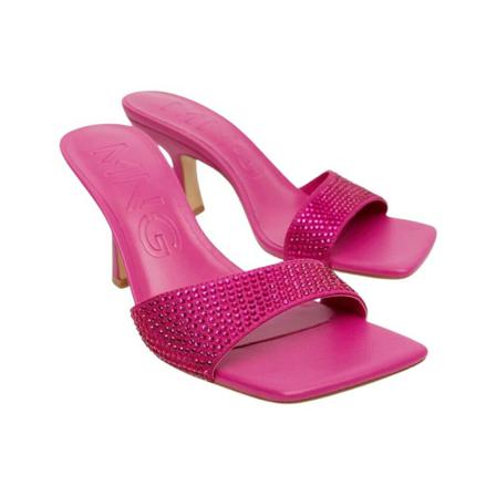 Mango - Sandaler - Rosa - Dam - Storlek: 38 Eu, Dam, Storlek: 38 EU