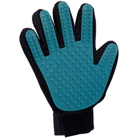 Trixie - Pelspleiehanske - Pelspleiehanske blå 24 cm - Hund - Pelspleie Trim- og hundebad - Hundekarde til pelsfelling - ZOO.no