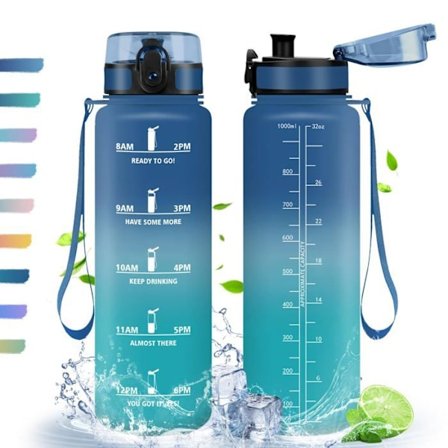 Gourd - kanna - termosflaska Honeyholly - GSQ-JLTY-XCB-1000ML-Blå-Grön