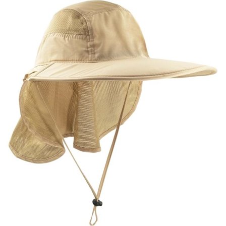 Safari Hat/Cap Solhat til kvinder og mænd UV-beskyttelse med 12 cm bred