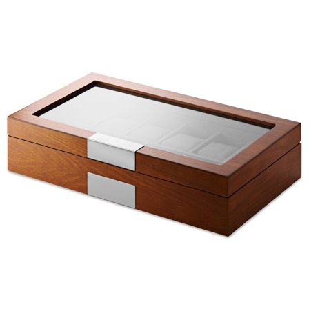 12 Ure Mahogni Finer Opbevaringsæske til mænd - Urkasser