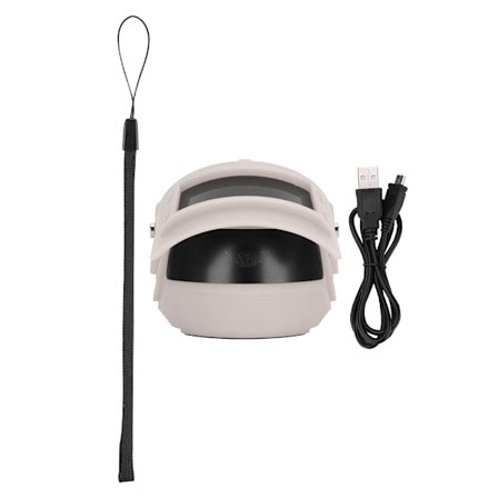 Mini bærbar hjelm multifunktionel trådløs Bluetooth 4.2 højttaler mobiltelefonholder højttaler til udendørs rejseGrå