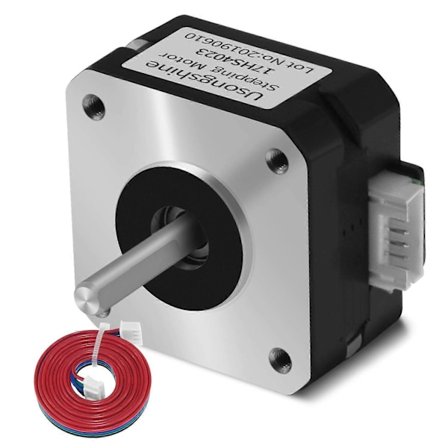 Nema 17 Stepper Motor Bipolær Trinmotor for Ekstruder 3D-Skriver 4.1V 1A 13 (18.4Oz.In) 4 Ledninger med 1M Kabel