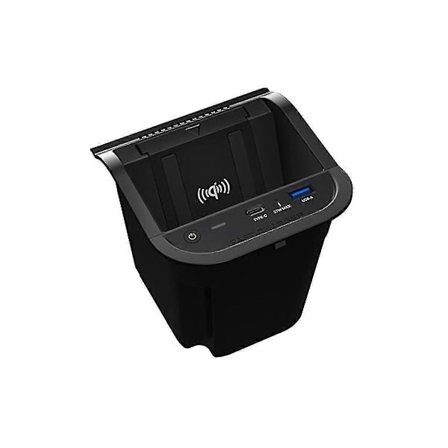 15W Trådløs Biloplader Hurtig Telefonoplader Opladningsplade Telefonholder Kompatibel med A Klasse W176 GLA CLA X156-Perfekt