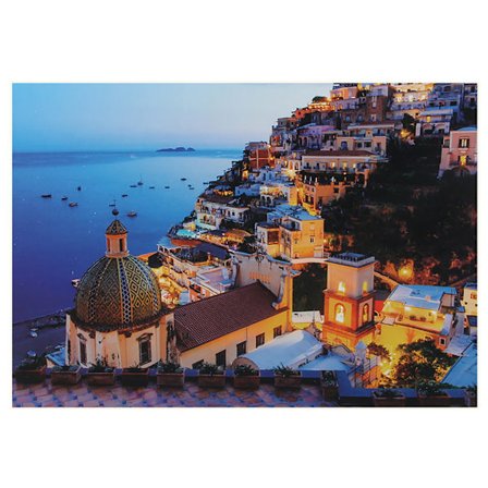 Puslespill for voksne 1000 brikker, førsteklasses utfordrende landskapspuslespill med bokstavkode på baksiden for enkel sortering, miljøvennlige 