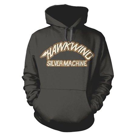 Hawkwind Unisex Vuxen Silver Machine Hoodie L Kolgrå