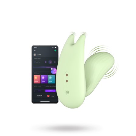 MAGIC MOTION - UMI SMART WEARABLE DUAL MOTOR VIBRATOR GREEN - Sexleker Vuxen: For par