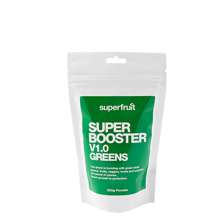 Superfruit Super Booster V1.0 Greens Superfood pulver 200 g - Bodyman.dk