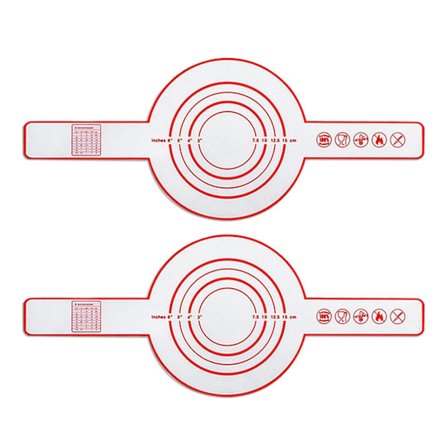 Tyuhe 2 stk. silikone brødslynge til hollandsk ovn, non-stick genanvendelig bagemåtte med lange stropper, varmebestandig grydelap