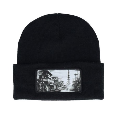 Public Domain - Svart cuff Beanie - Japan Beanie Black Cuff @ Hatstore