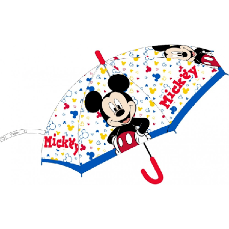 Disney Mickey barn transparent paraply Ø74 cm