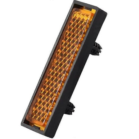 Cykel Pedal Reflekser Orange Justerbare Til Skrue Cykel Mtb Høj Synlighed (4 stk., Gul)