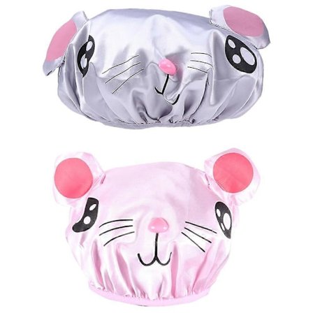 2 stk. dusjhette for barn, vaskbar badehette, badeutstyr for barn, barnehatt 2025th