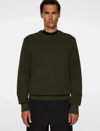 J. Lindeberg Oliver Structure Sweater - Khaki green - S