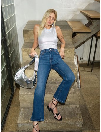 French Connection Toms Denim Flared Jean - Blue - 34