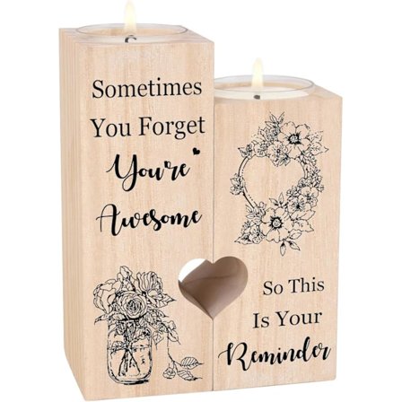 (Pow yeah!) Lysestageholder - Venskabsgaver, Inspirerende Gaver til Ven, Kollega, Søster, Bedste Ven-Gaver til Kvinder W