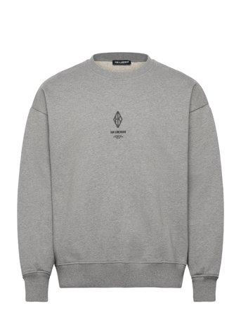 HAN Kjøbenhavn Diamond Oversized Crewneck - Grey - M