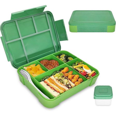 Matboks for barn med rom, 1300 ml matboks for barn, lekkasjesikker Bento-boks, matboks for barn til barnehage og skole (Fww)