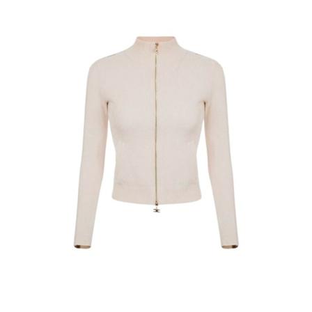 Elisabetta Franchi Training Jas , Beige , Dames , Maat: S