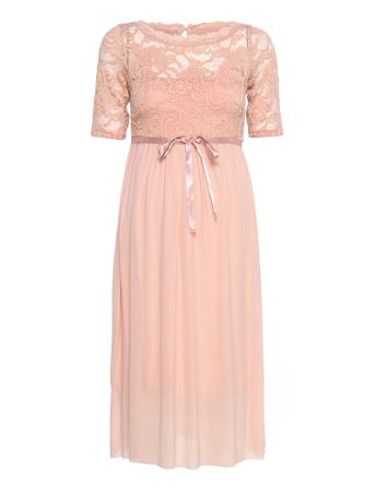 Mlmivana 2/4 Mesh Abk Dress Pink Mamalicious