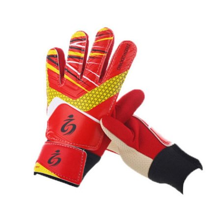 Kids Goalie Gloves Football Gloves RED SIZE 6 red