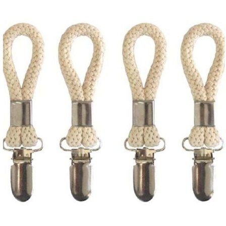 Håndkleklyper, sett med 5 klips-på-håndklehengere, metallhåndklekroker, multifunksjonelle oppvaskkluter