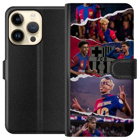 Kompatibelt Plånboksfodral till Apple Apple iPhone 15 Pro Yamal Fotboll Spelare Barcelona