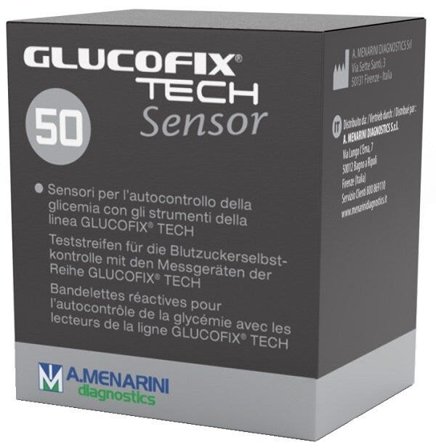 Glucofix Tech Sensor Strisce Misurazione Glicemia 50 Pezzi