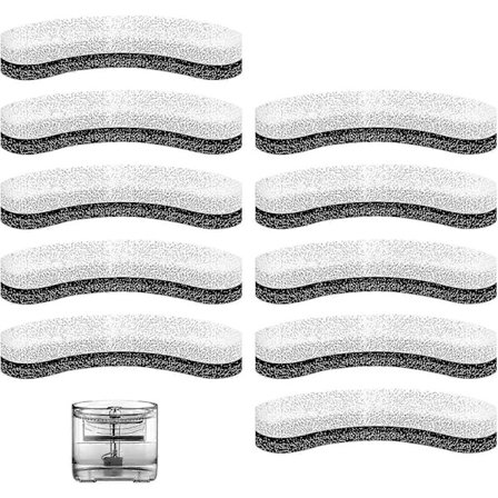 Vandfontænefilter til kæledyr, Sæt Vanddispenserfilter til kæledyr, Aktiveret kulfilter til kattefontæne i bomuld til 50oz/1,5l vanddispenser