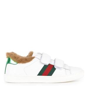Kids - Gucci White Bande Web Sneakers 28 EU - Trainers - 28 EU - White - Mädchen