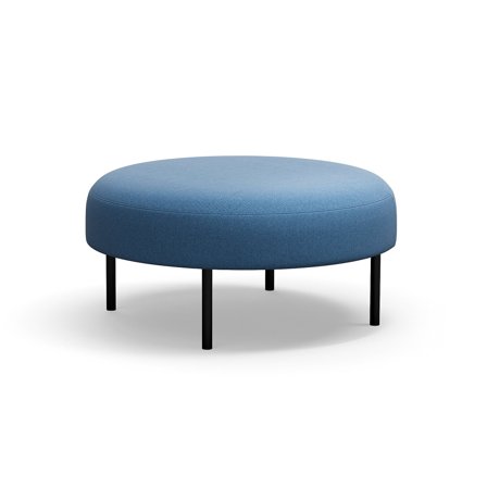 Hocker, VARIETY, Ø 900mm, Stoff Pod CS, blau